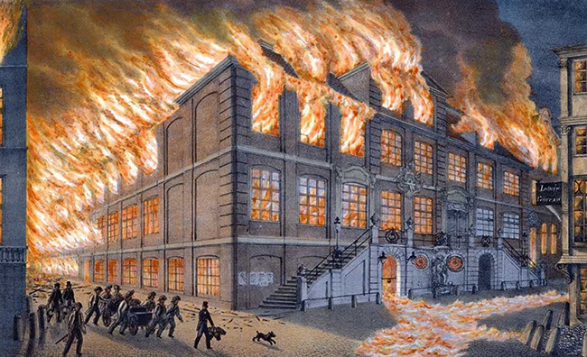 Spuren des Hamburger Brandes