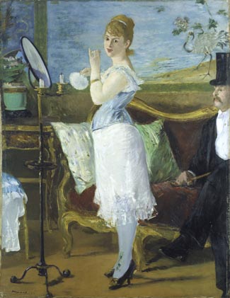 Édouard Manet (1832–1883), Nana, 1877, Öl auf Leinwand, 154 x 115 cm. © Hamburger Kunsthalle/bpk. Photo: Elke Walford